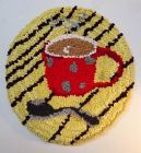 tea cup seat mat - hooked